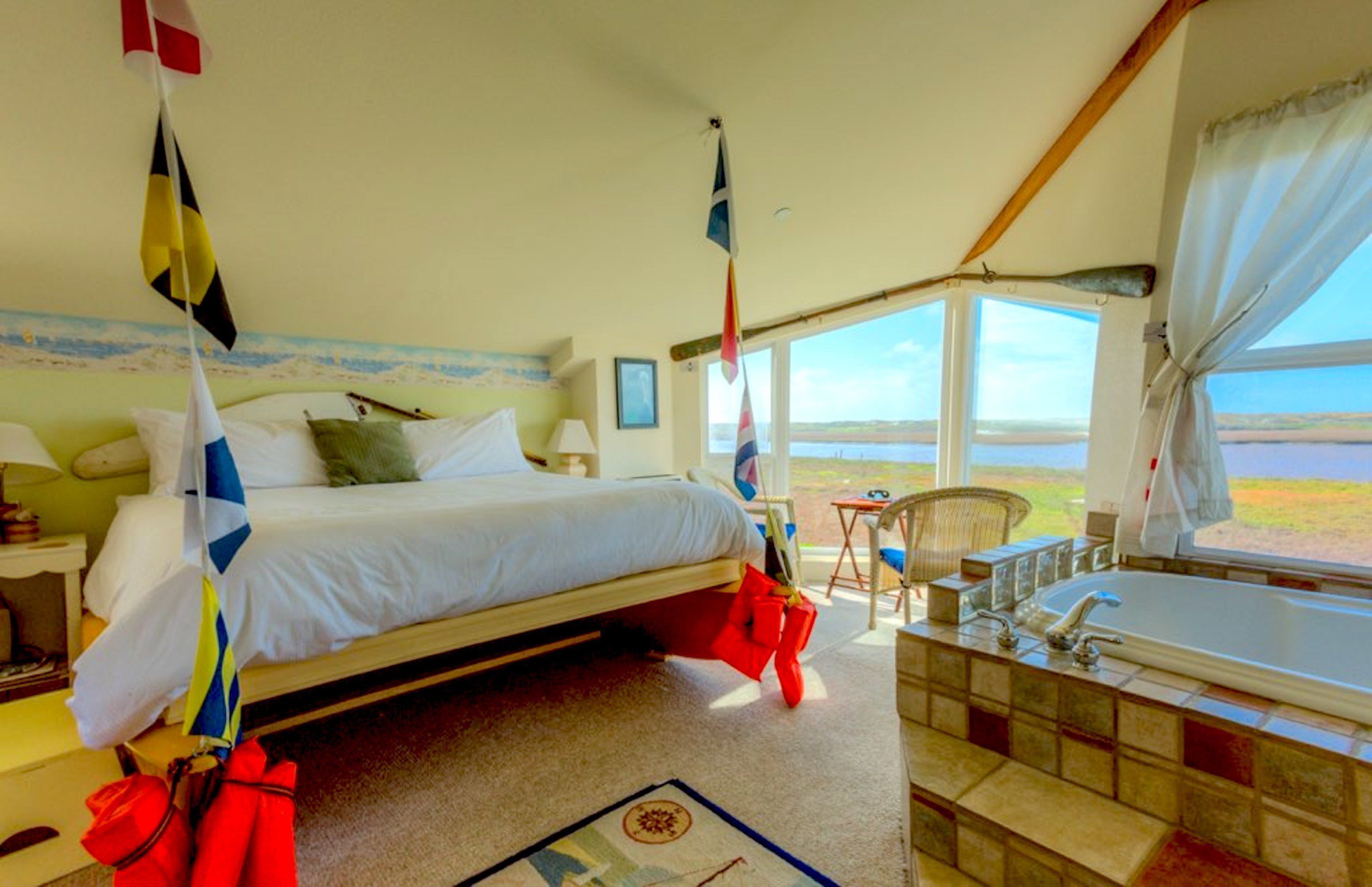 Premium bedding, individually decorated, individually furnished