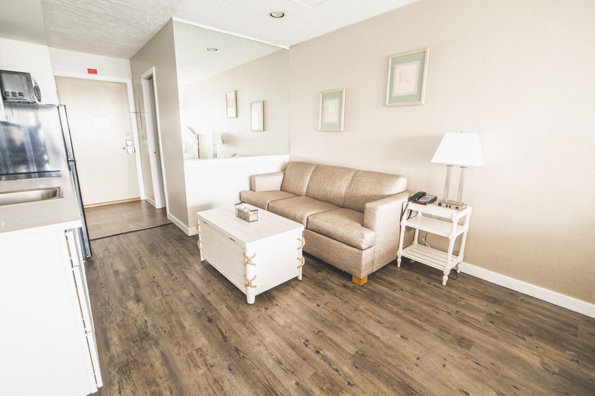 standard oceanview room, 1 king bed with sofa bed | 1 bedroom, soundproofing, iron/ironing board, free wifi