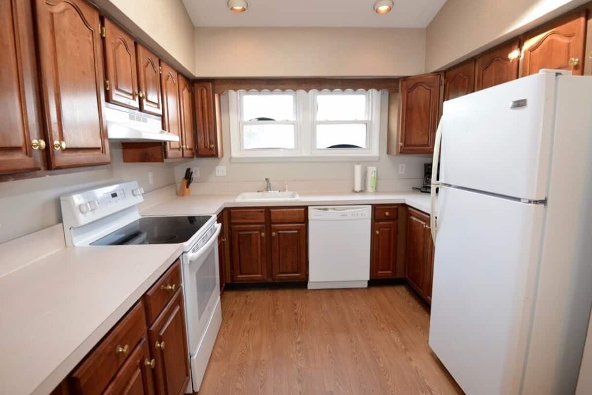 beach house - three bedrooms | private kitchen | full-sized fridge, microwave, stovetop, coffee/tea maker