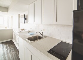 Large Ocean View Room, 1 King Bed with Sofa bed, Non Smoking | Private kitchen | Full-size fridge, microwave, stovetop, coffee/tea maker