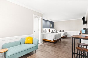 Double Queen Room | Hochwertige Bettwaren, individuell dekoriert, individuell eingerichtet