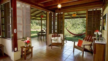 Villa, 2 Bedrooms (near the beach) | Living area | TV