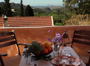 Family House, 2 Bedrooms, Sea View | Outdoor dining | Breakfast served, Greek cuisine, sea views