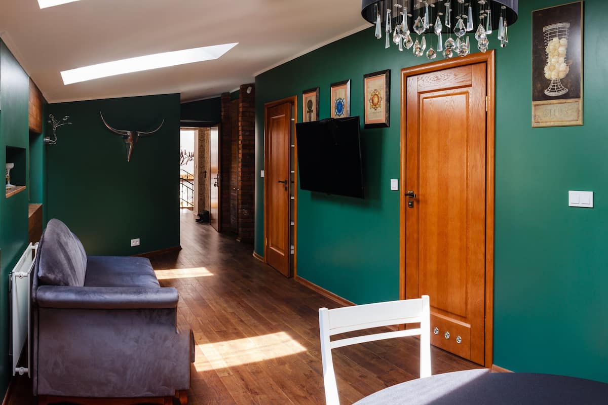 Premium-Apartment, 1 Schlafzimmer | Hochwertige Bettwaren, individuell dekoriert, individuell eingerichtet