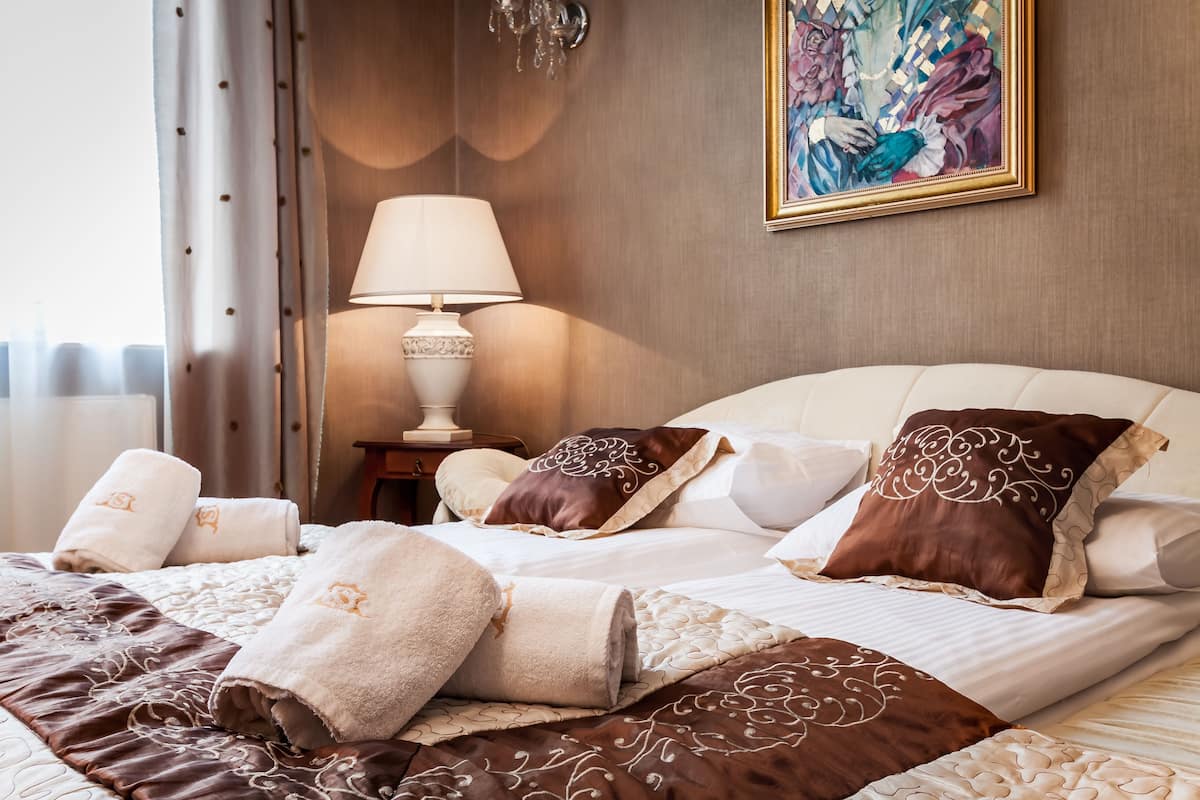 Deluxe-Doppelzimmer | Hochwertige Bettwaren, individuell dekoriert, individuell eingerichtet