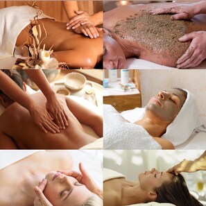Soins corporels, soins d'aromathérapie, massages aux pierres chaudes