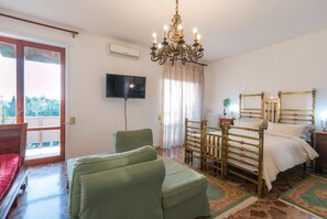 Superior-Doppelzimmer, Balkon, Gartenblick | Ausblick vom Zimmer