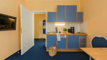 Apartemen (2 rooms) | Dapur pribadi | Lemari es, mesin pencuci piring, dan mesin pembuat kopi/teh