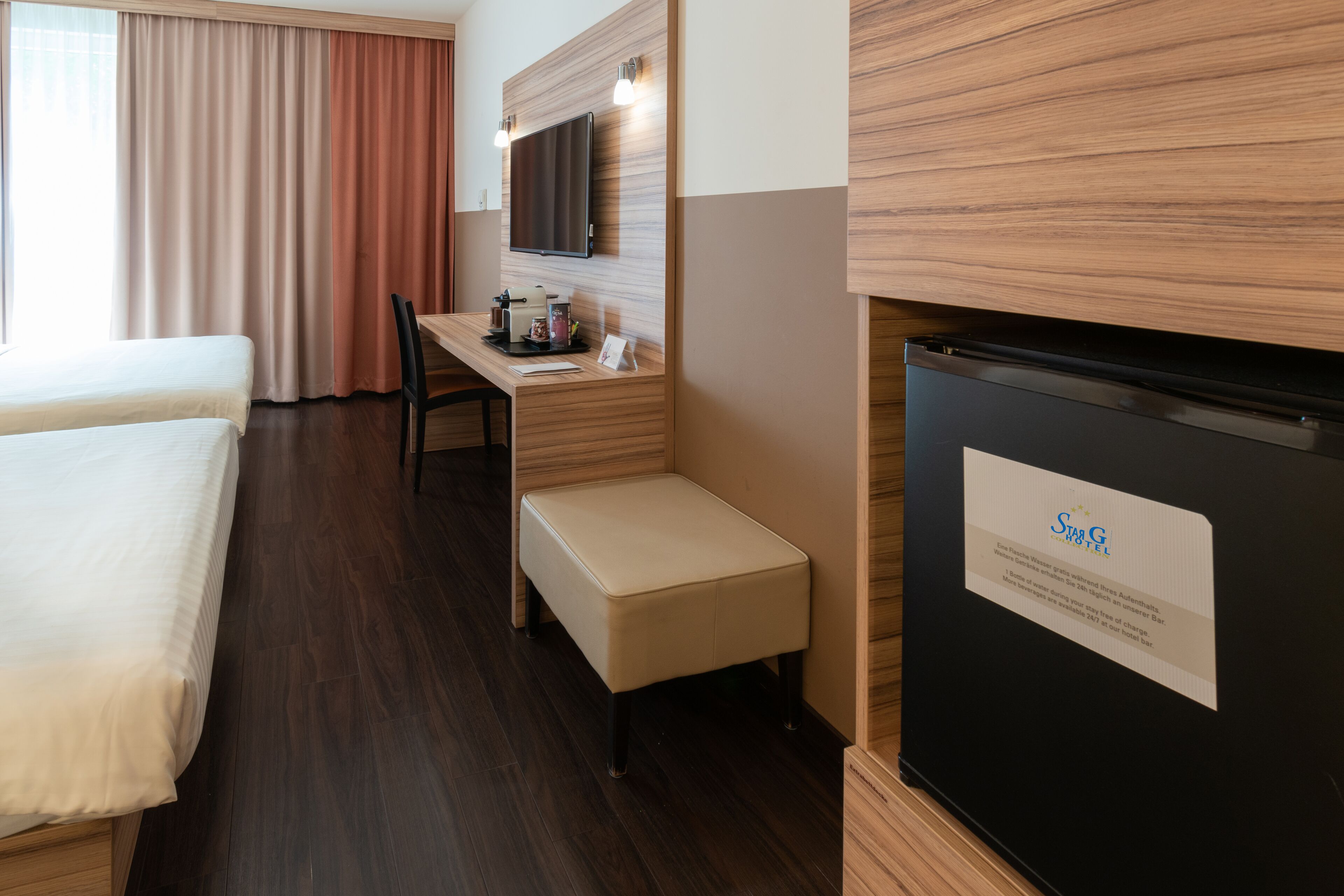 family room | mini fridge