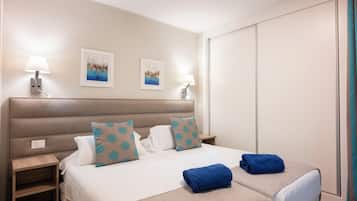 In-room safe, iron/ironing board, cribs (free), WiFi (free)