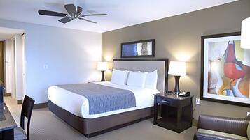 Pillowtop beds, in-room safe, desk, laptop workspace