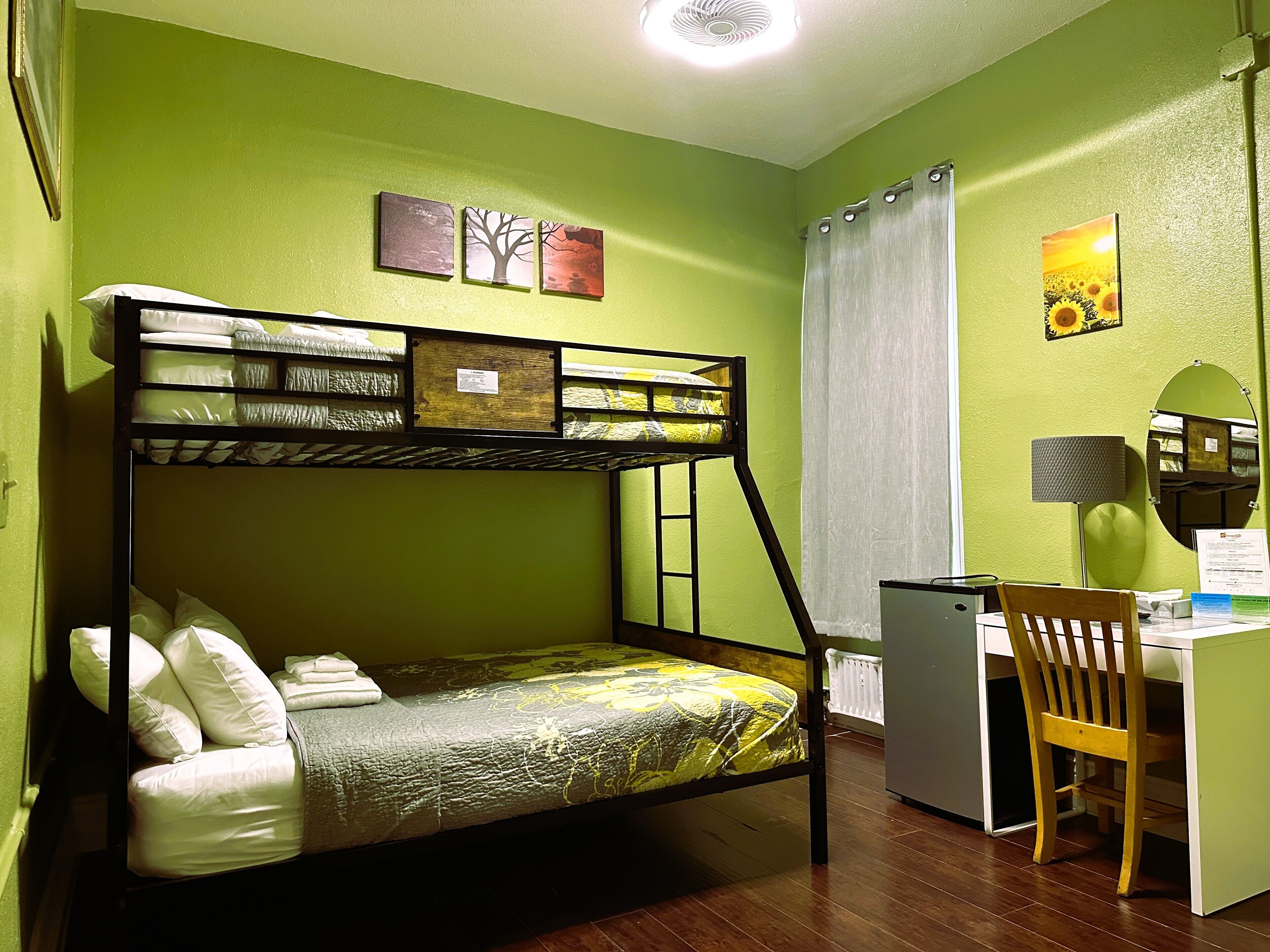 Family room shared bath room | In-room safe, desk, free WiFi, bed sheets