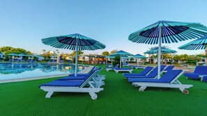 2 outdoor pools, pool umbrellas, pool loungers - Ghazala Beach  (Sharm El Sheikh)