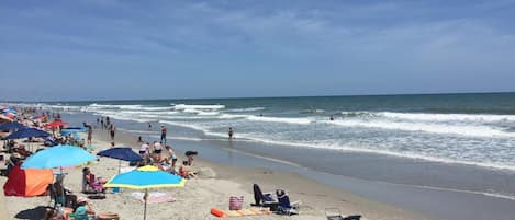 On the beach
