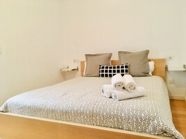 Apartment, 1 Bedroom | 1 bedroom, desk, iron/ironing board, free cribs/infant beds