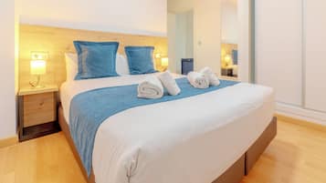 Apartment, 1 Bedroom | 1 bedroom, blackout drapes, iron/ironing board, free cribs/infant beds