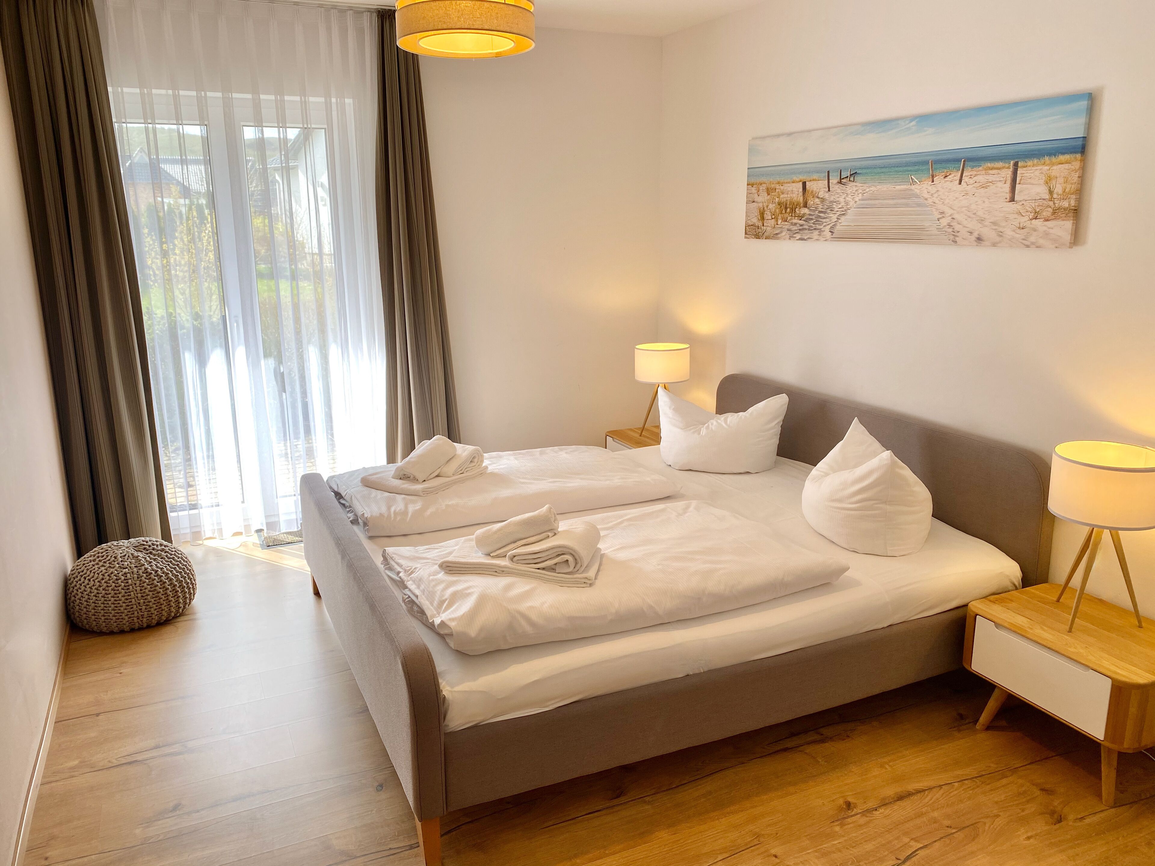 Comfort-Apartment, 2 Schlafzimmer | Hochwertige Bettwaren, Verdunkelungsvorhänge, schallisolierte Zimmer