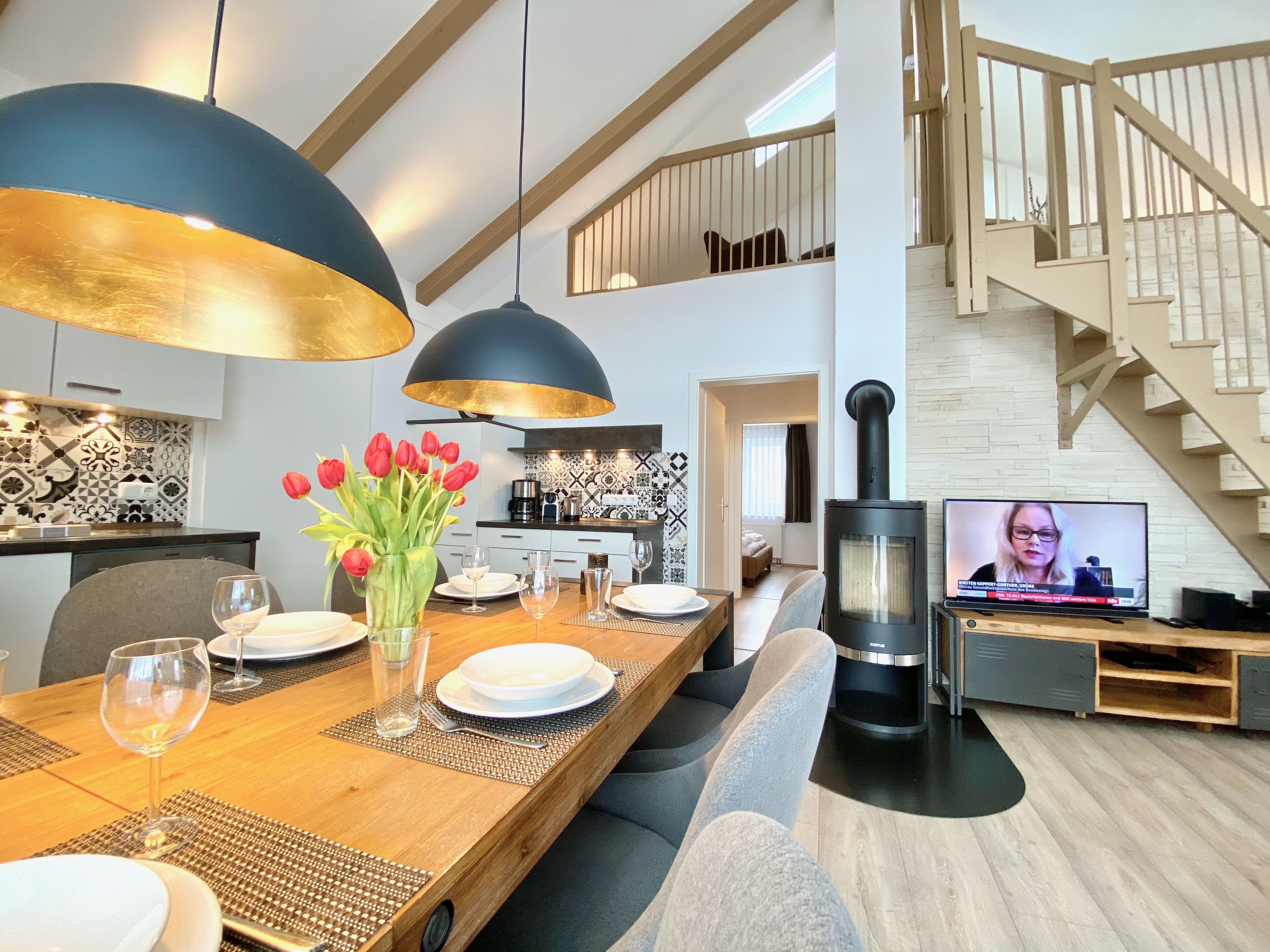 Maison Supérieure, 3 chambres, cheminée | Restauration dans la chambre