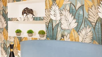 Premium bedding, blackout drapes, soundproofing, iron/ironing board
