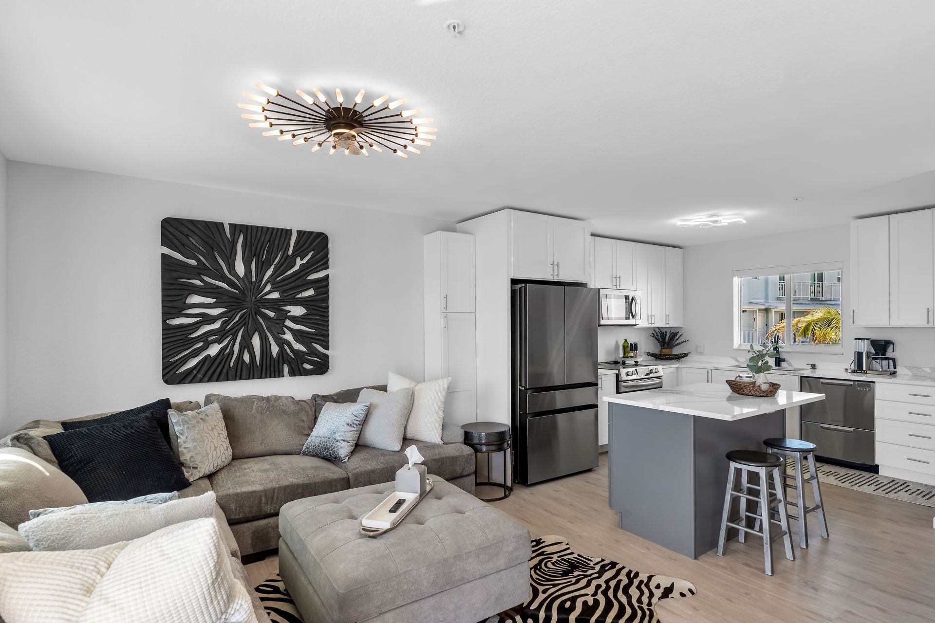 Flat-screen TV, ping pong