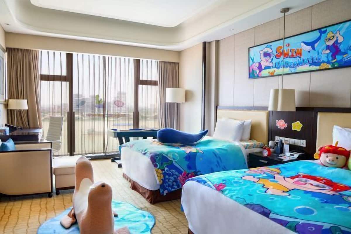 1 slaapkamer, luxe beddengoed, donzen dekbedden, een minibar