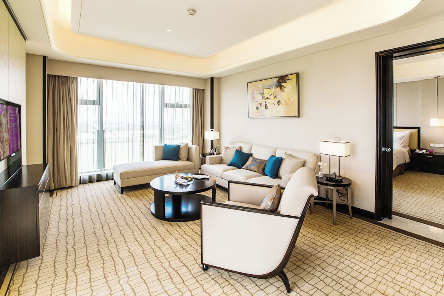 luxury suite | 1 bedroom, premium bedding, down duvets, minibar