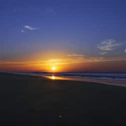 Na praia