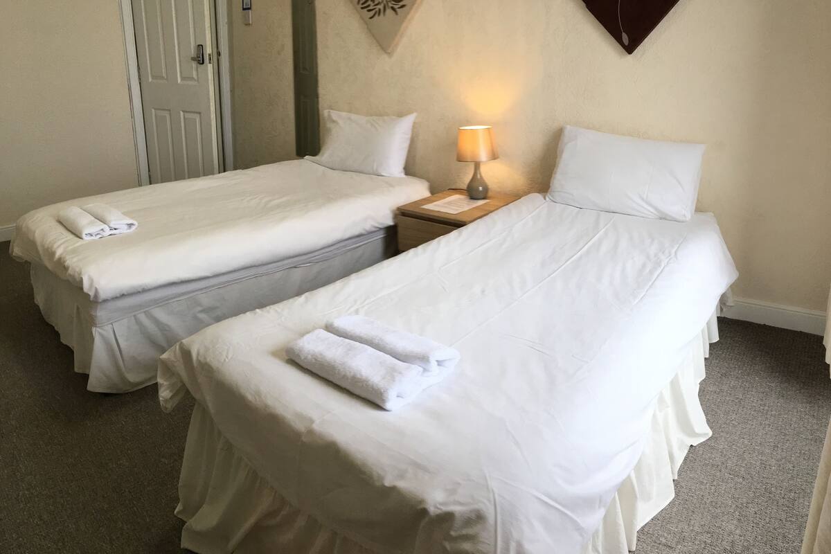 Twin kamer, en-suite badkamer | Een strijkplank/strijkijzer, gratis wifi