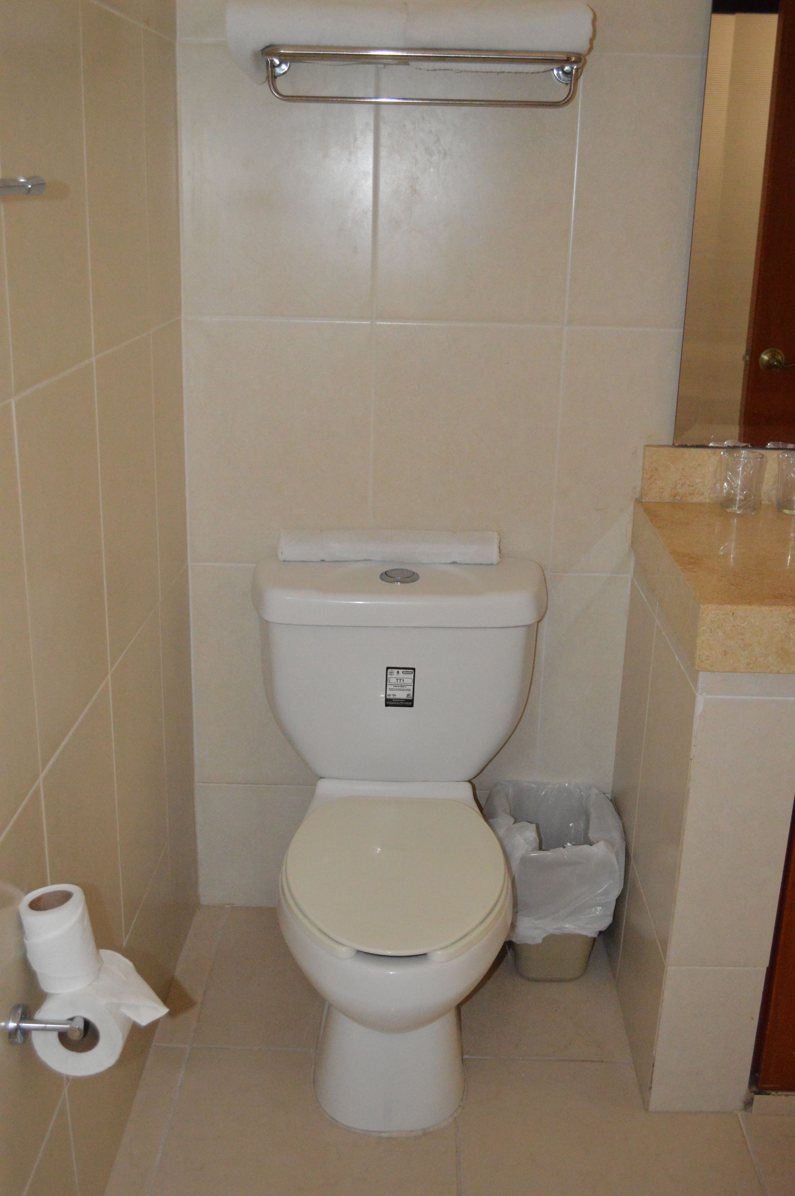 standard double room | bathroom | shower, free toiletries, hair dryer, towels