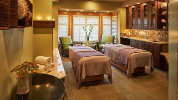 Couples treatment rooms, aromatherapy, hot stone massages