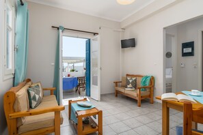 Leilighet – elite, 1 soverom | 2 soverom, minibar, safe på rommet og strykejern/-brett