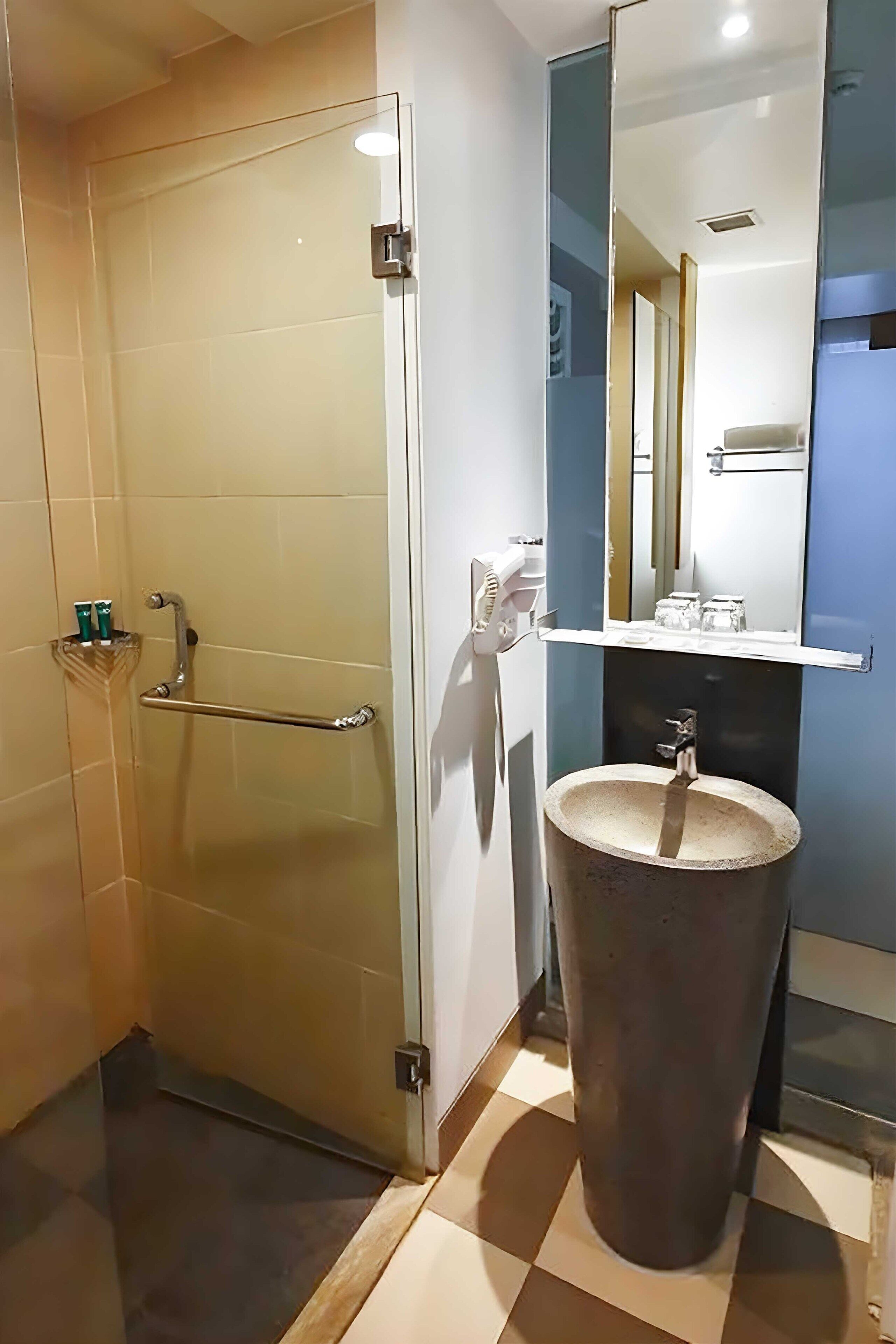 hair dryer, bathrobes, slippers, bidet