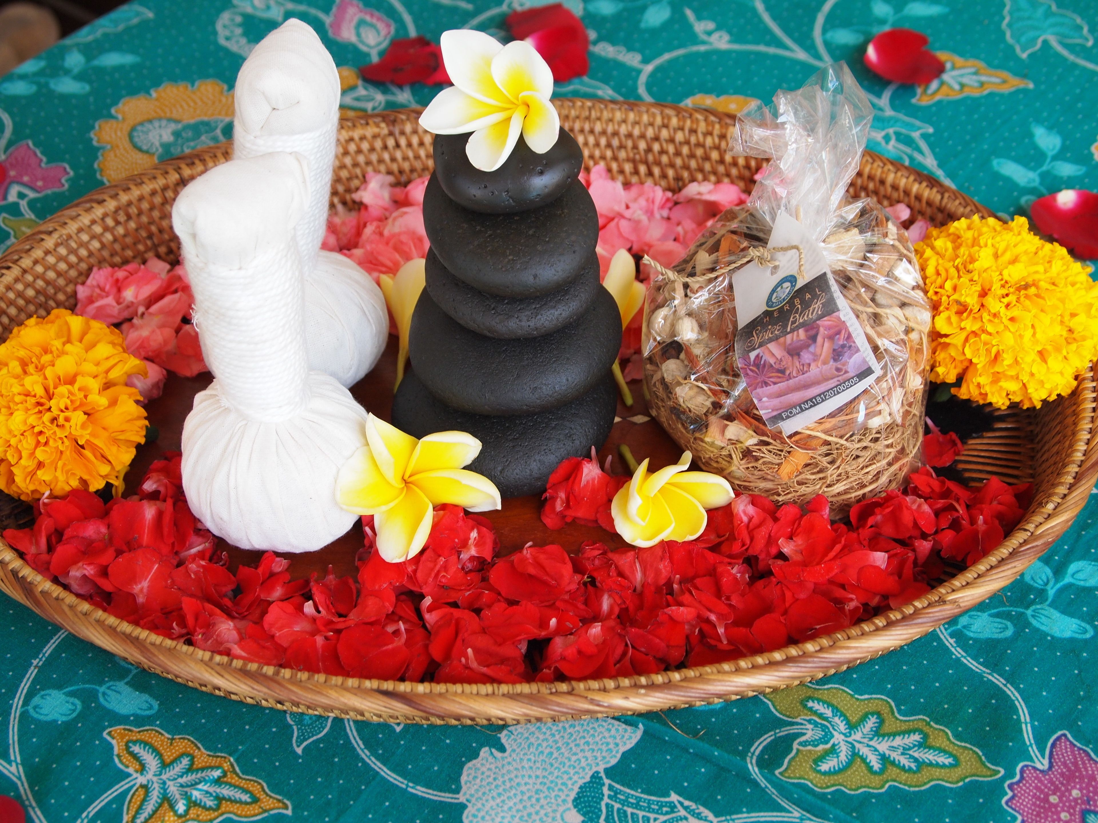 hot tub, hot stone massages, body scrubs, facials