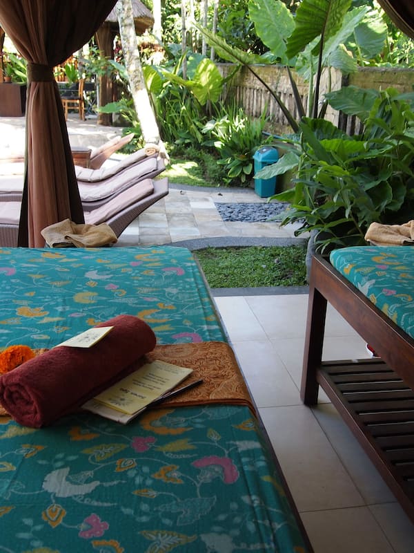 Hot tub, hot stone massages, body scrubs, facials