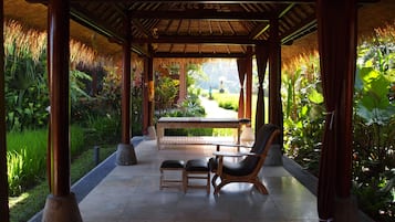 Hot tub, hot stone massages, body scrubs, facials