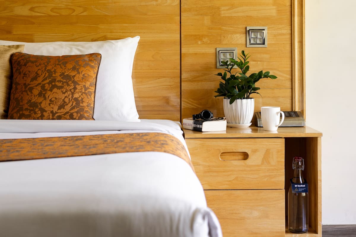 Ropa de cama de alta calidad y minibar