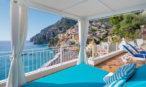Elite Suite, Private Bathroom, Sea View (with External Jacuzzi and Private Gym) | Terrace/patio - Villa Boheme Exclusive Luxury Suites (Positano)