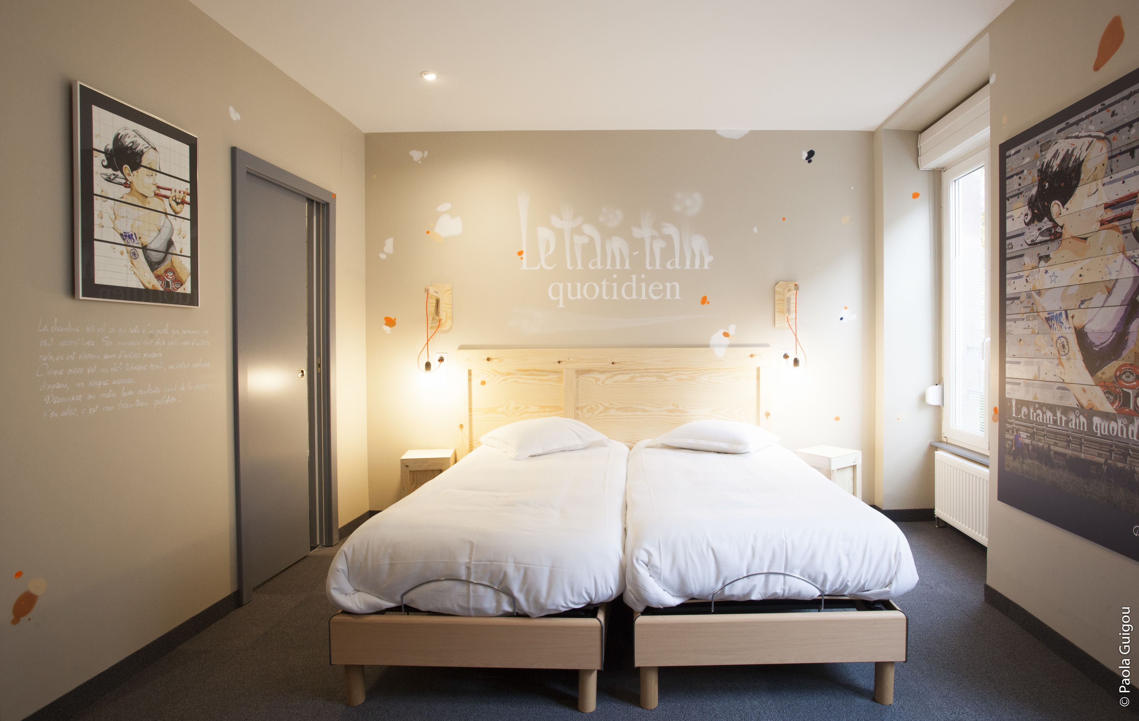 twin room | desk, blackout curtains, free wifi, bed sheets