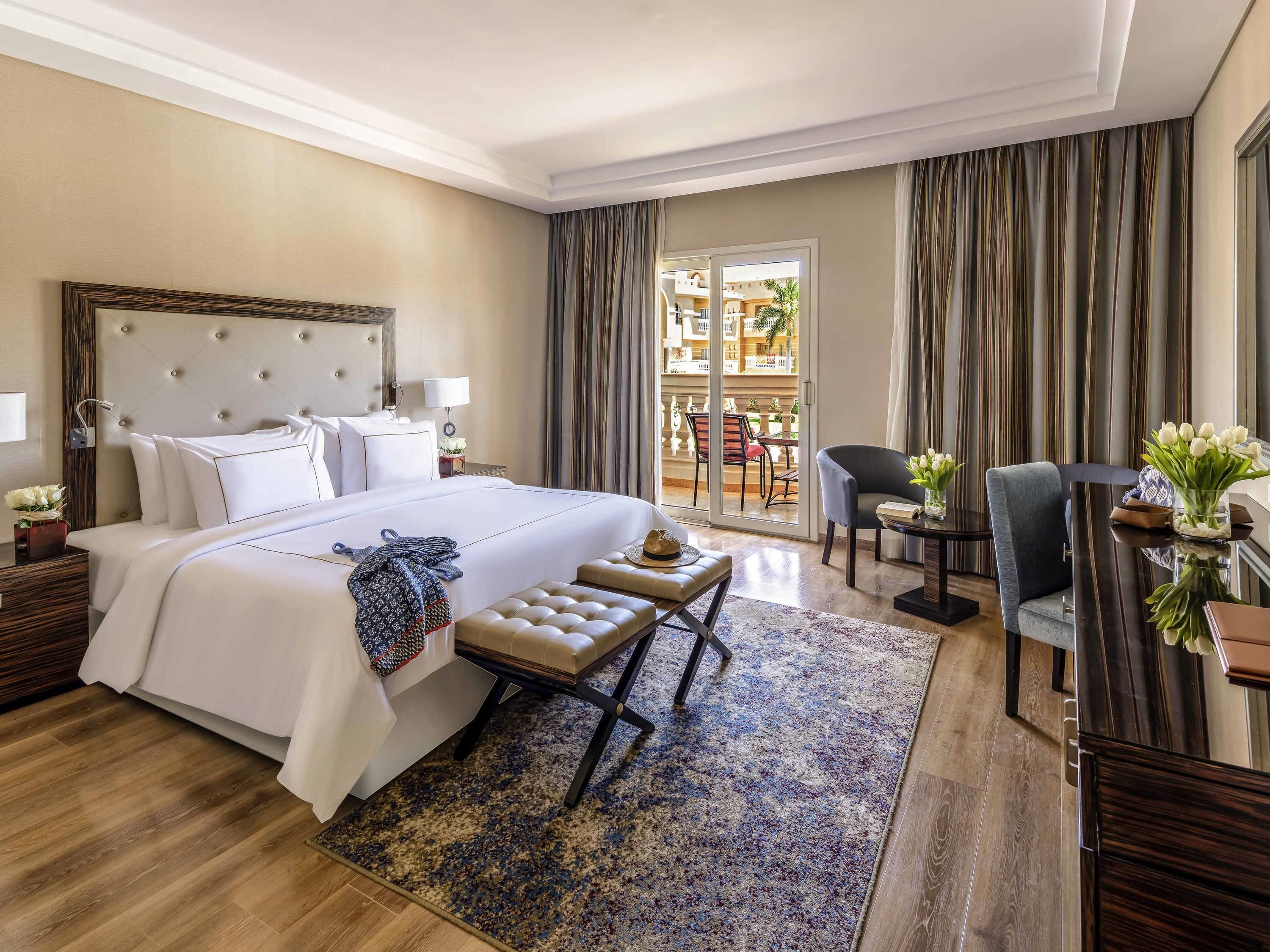 Deluxe Suite, Multiple Beds (Aqua) | Free minibar, in-room safe, blackout drapes, soundproofing