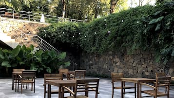 Outdoor wedding area