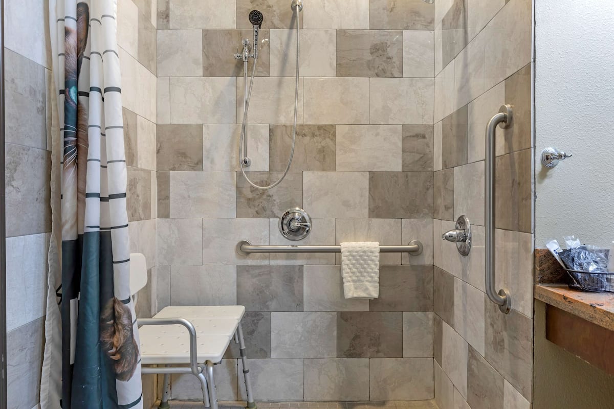 free toiletries, hair dryer, towels, soap