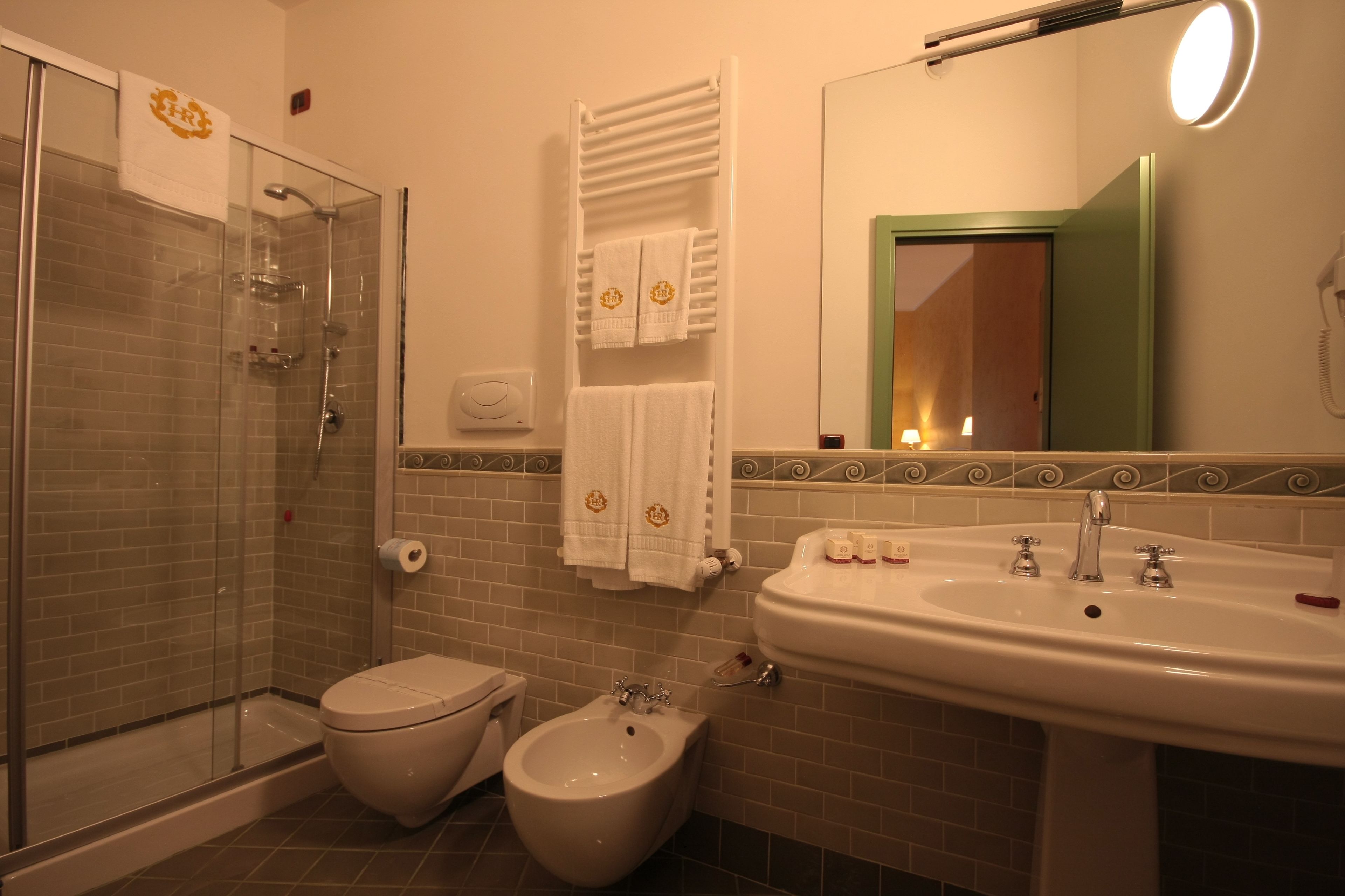 double room single use | bathroom | shower, free toiletries, hair dryer, bathrobes