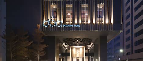 Front of property – evening/night