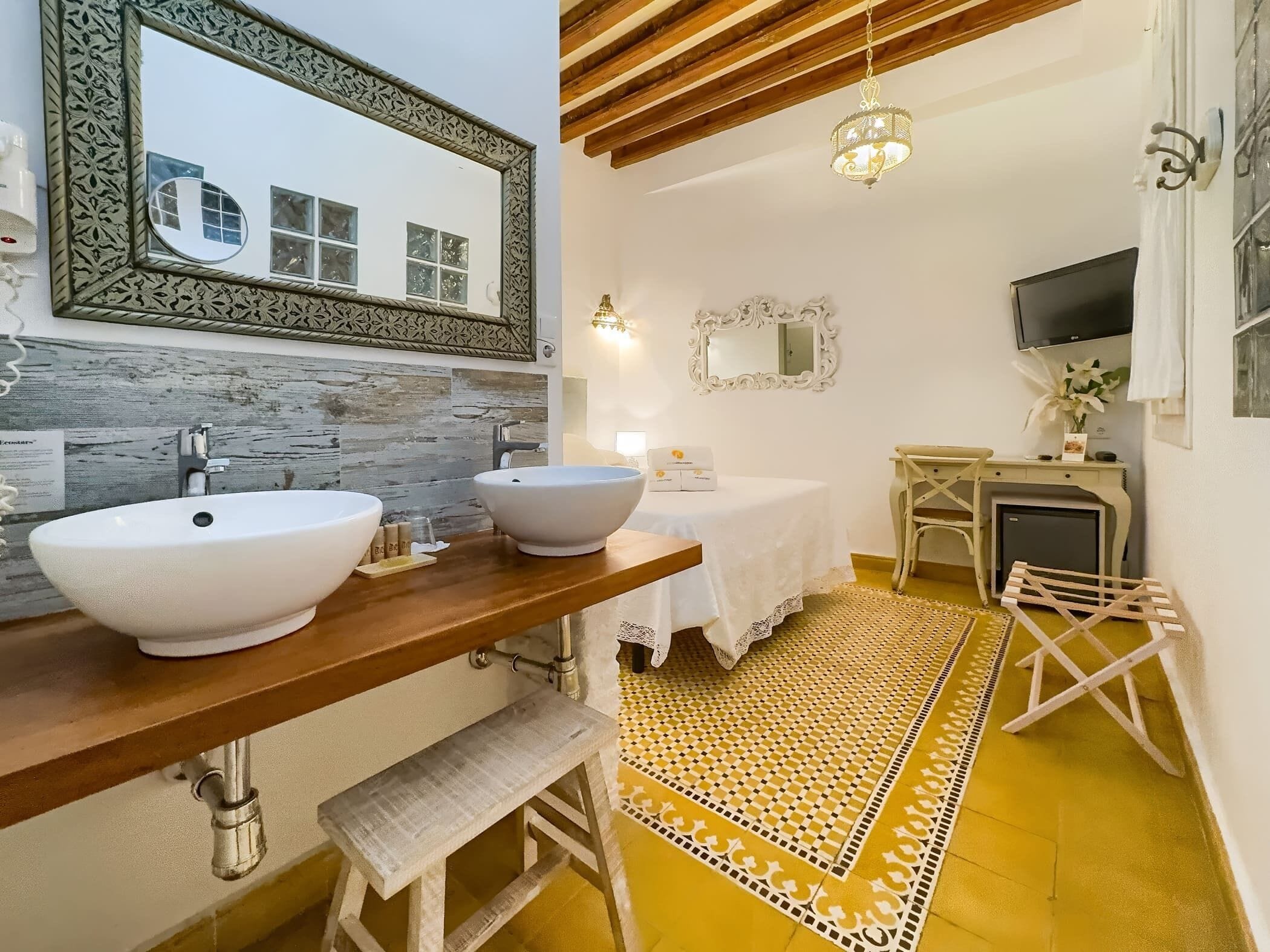 standard double room | down duvets, memory-foam beds, minibar, in-room safe