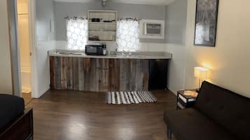 Mini-fridge, coffee/tea maker, freezer