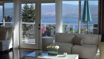 Vue depuis lâhĂ©bergement