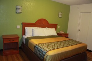 Desk, blackout drapes, free WiFi, bed sheets