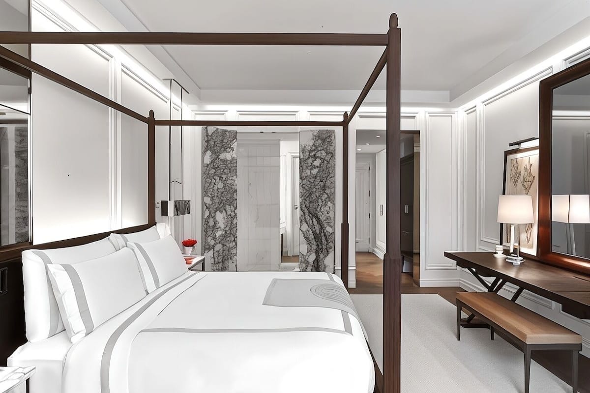 Ropa de cama de alta calidad y minibar 