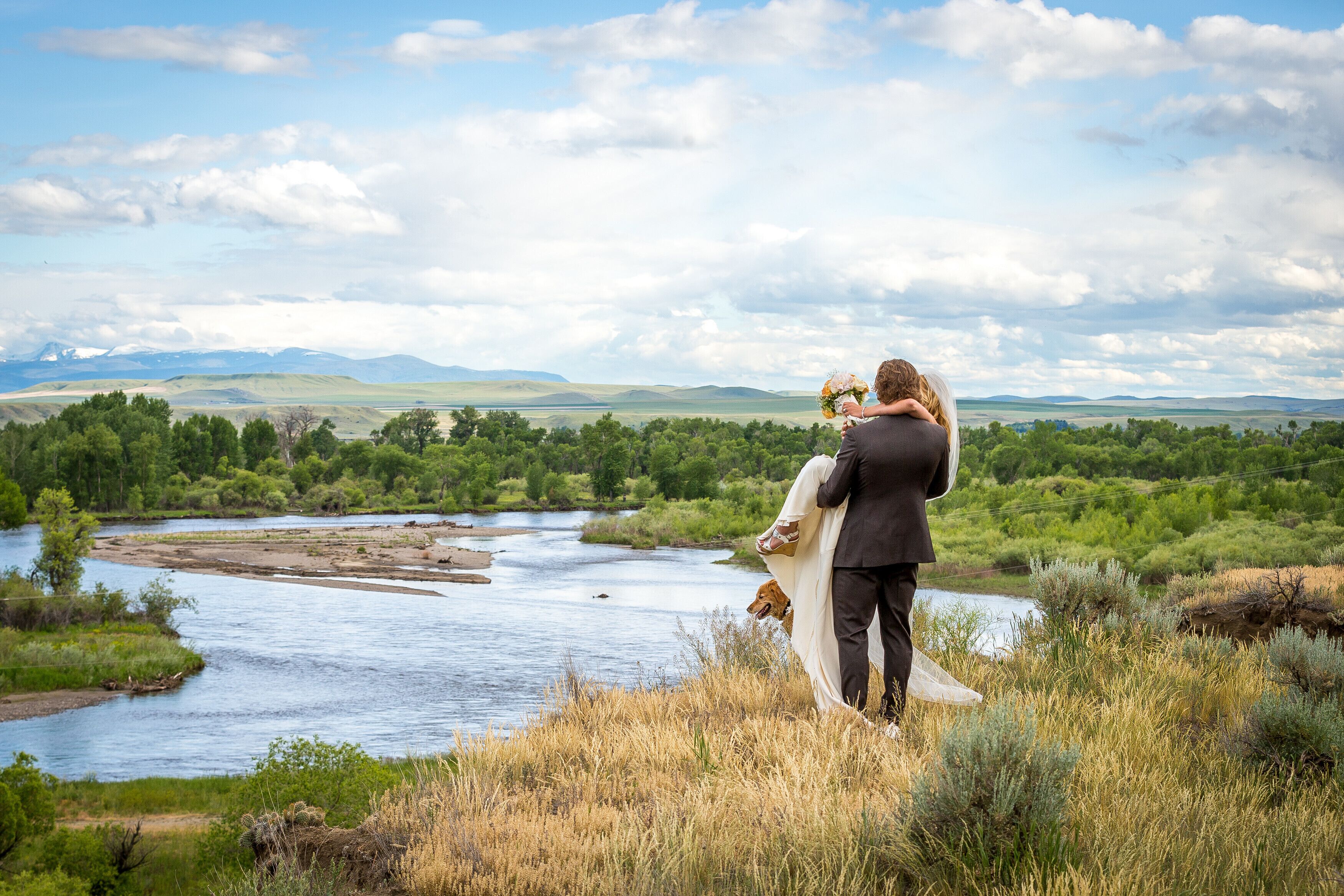outdoor wedding area