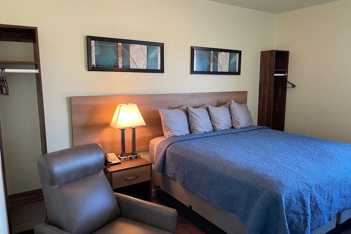 standard room, 1 king bed | premium bedding, pillow-top beds, blackout curtains, iron/ironing board